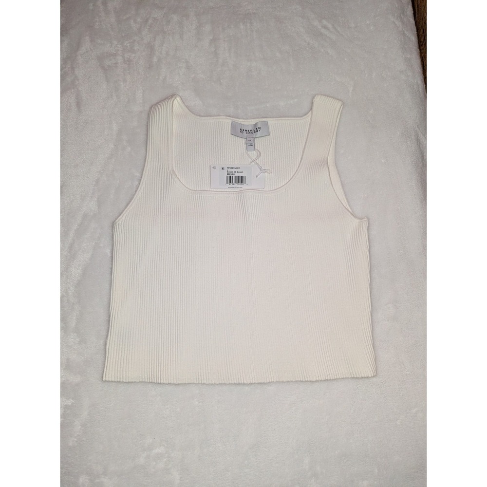 Derek‎ Lam 10 Crosby Sain Rib Knit Sweater Tank Women's Size L
